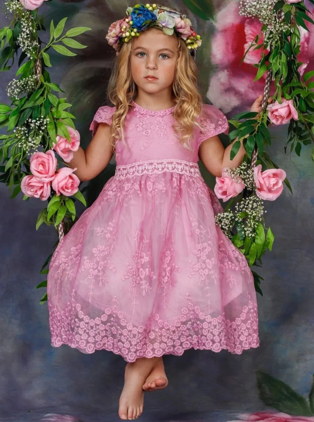 Fairytale Beginnings Floral Lace Dress