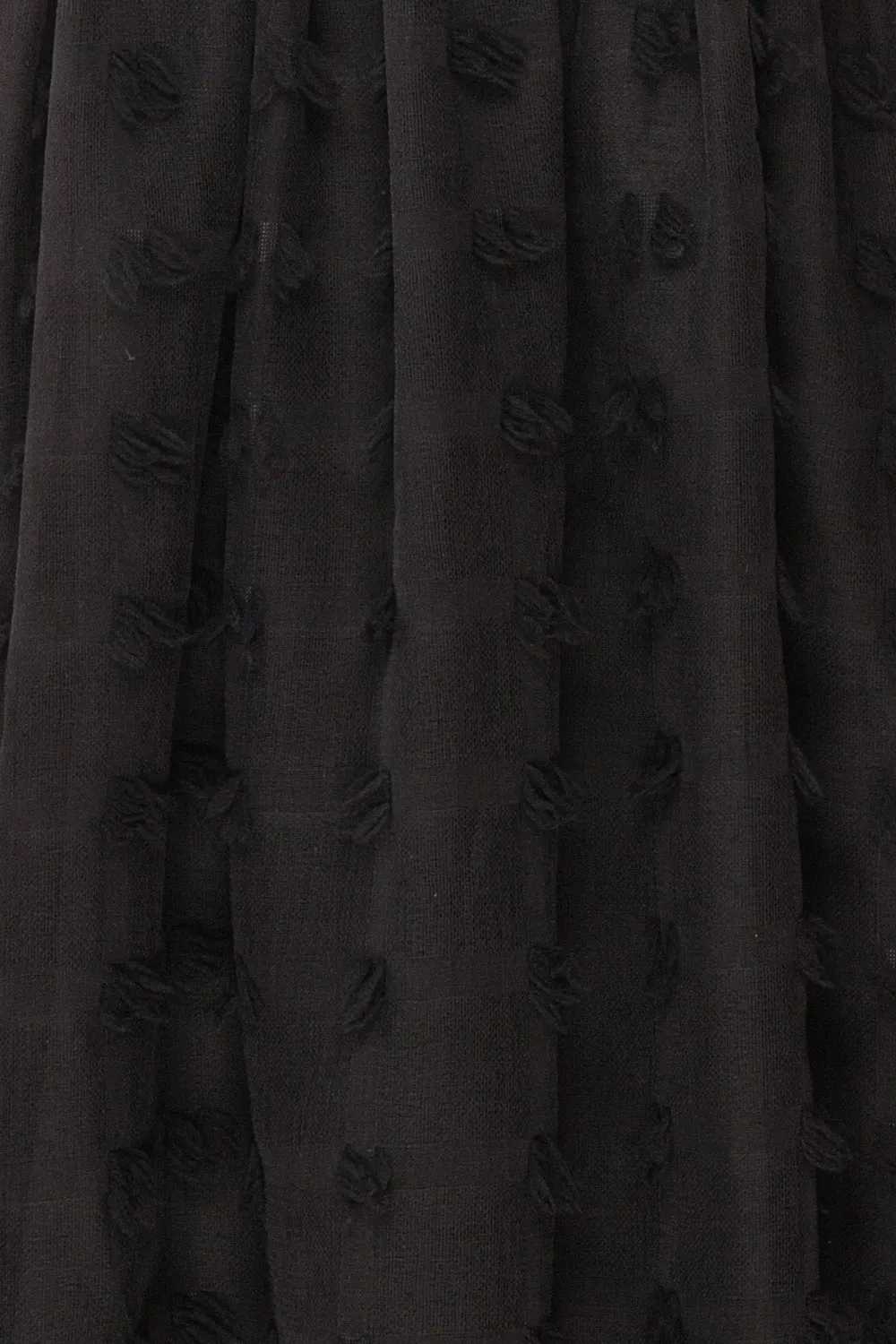 Flavie Noir | Black Midi Skirt