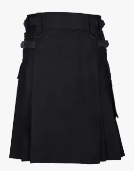 GAULTIER BLACK UTILITY KILT LAUTREAMONT
