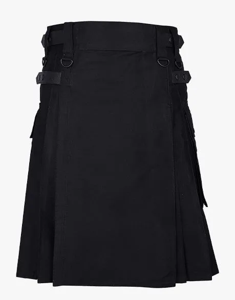 GAULTIER BLACK UTILITY KILT LAUTREAMONT