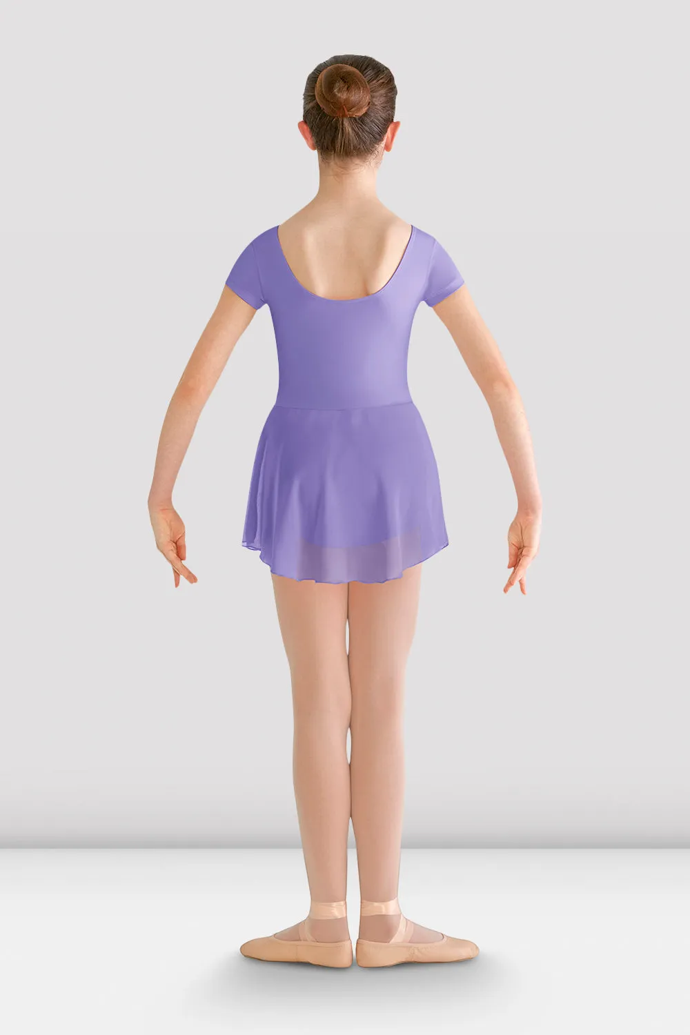 Girls Prisha Short Sleeve Skirted Leotard