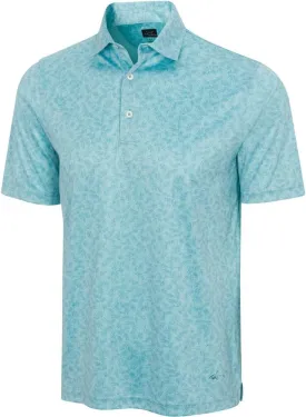 Greg Norman ML75 Recycled Microlux Rye Grass Aqua Wave Shirt Men XL