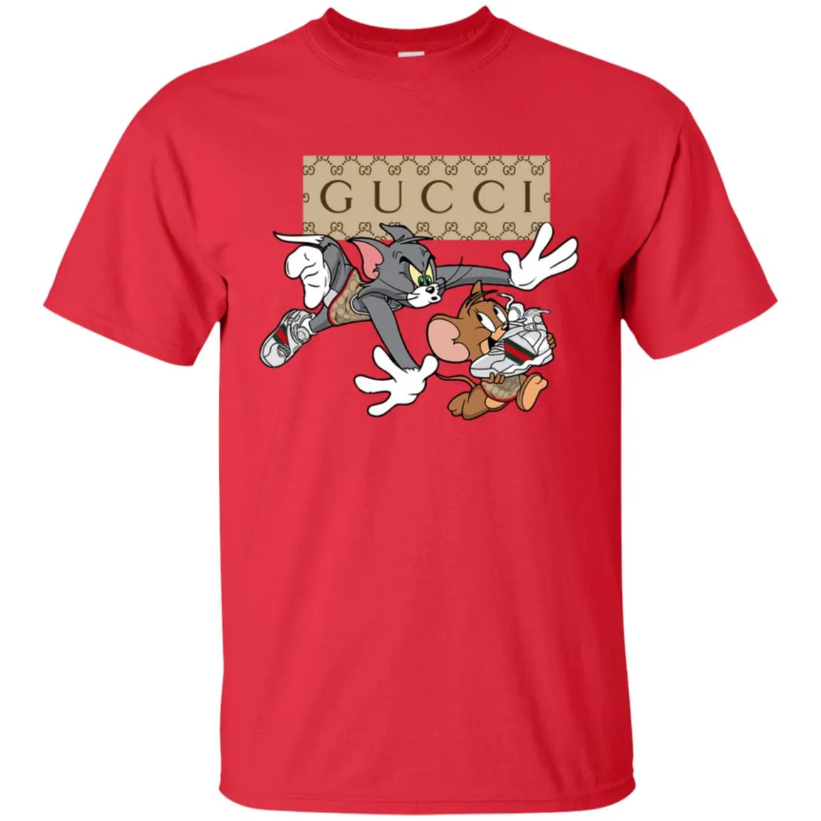 Gucci Tom And Jerry Cartoon T-shirt Men Cotton T-Shirt