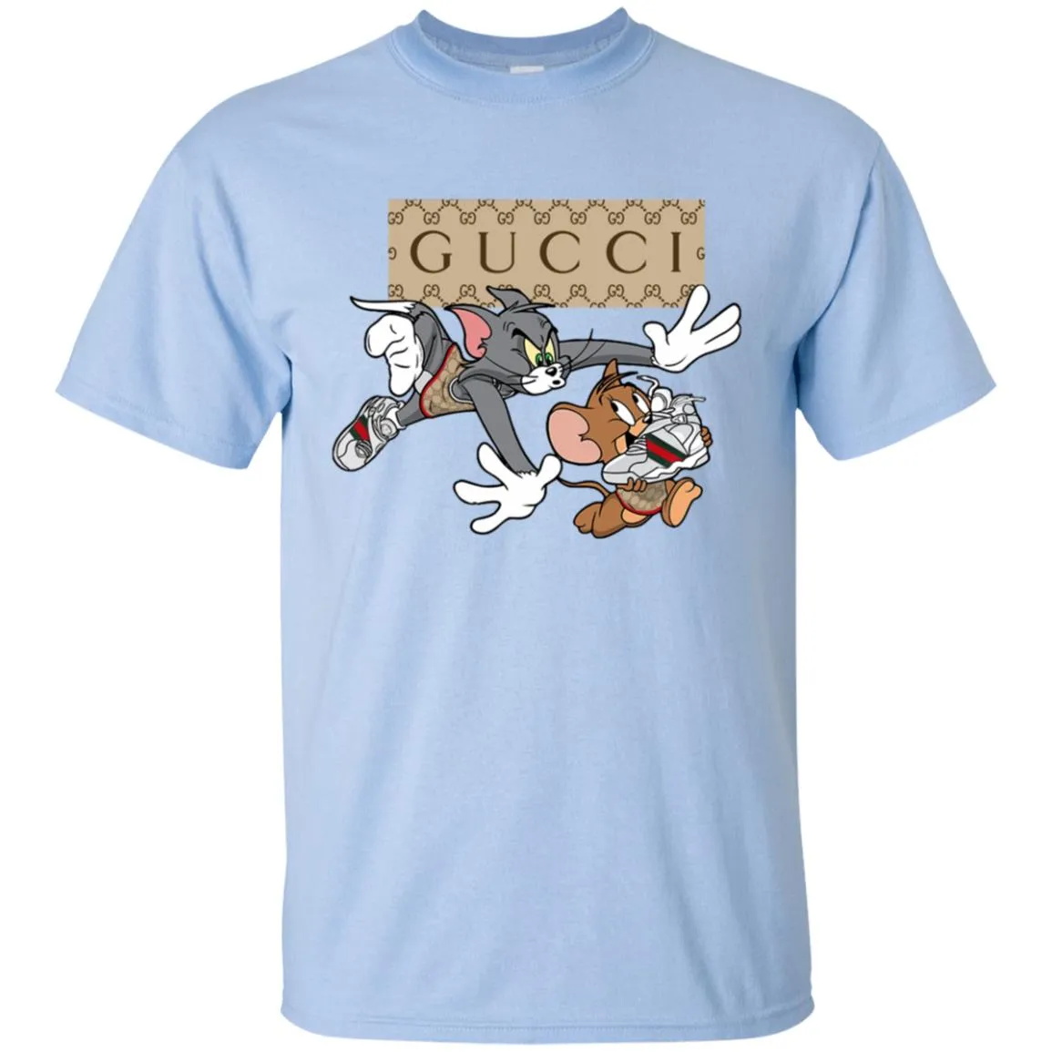 Gucci Tom And Jerry Cartoon T-shirt Men Cotton T-Shirt