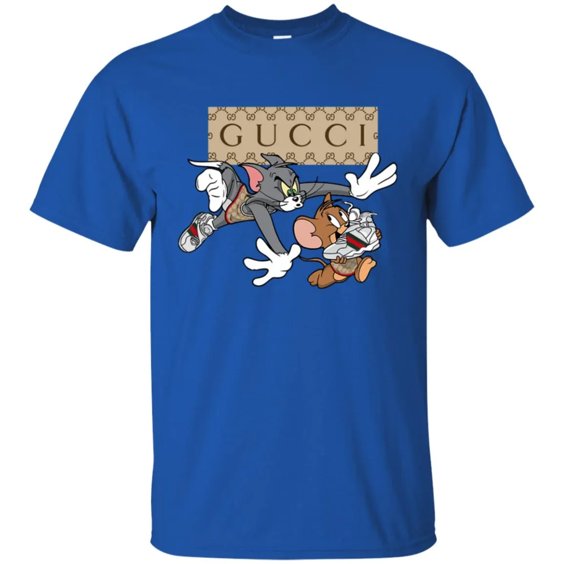Gucci Tom And Jerry Cartoon T-shirt Men Cotton T-Shirt