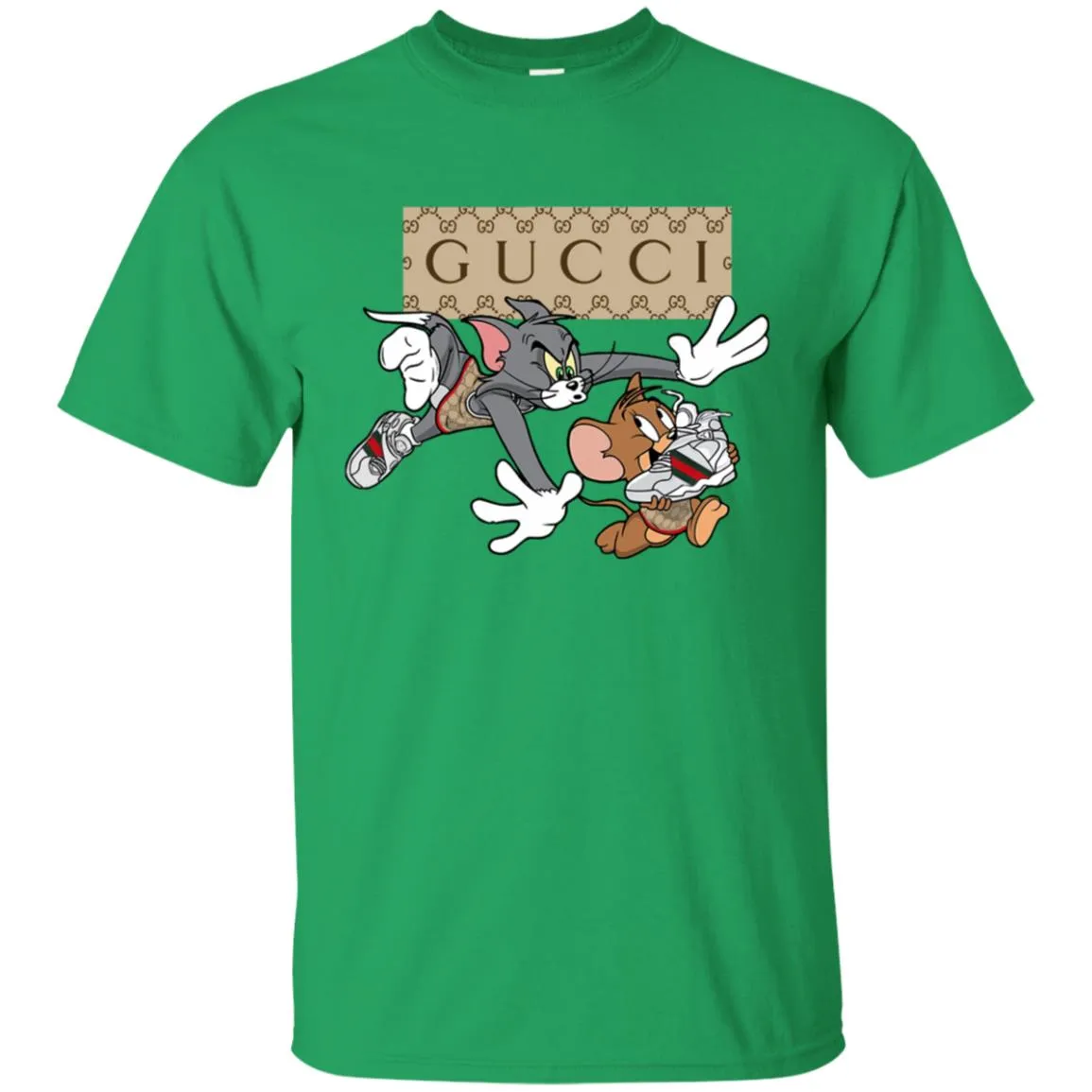 Gucci Tom And Jerry Cartoon T-shirt Men Cotton T-Shirt