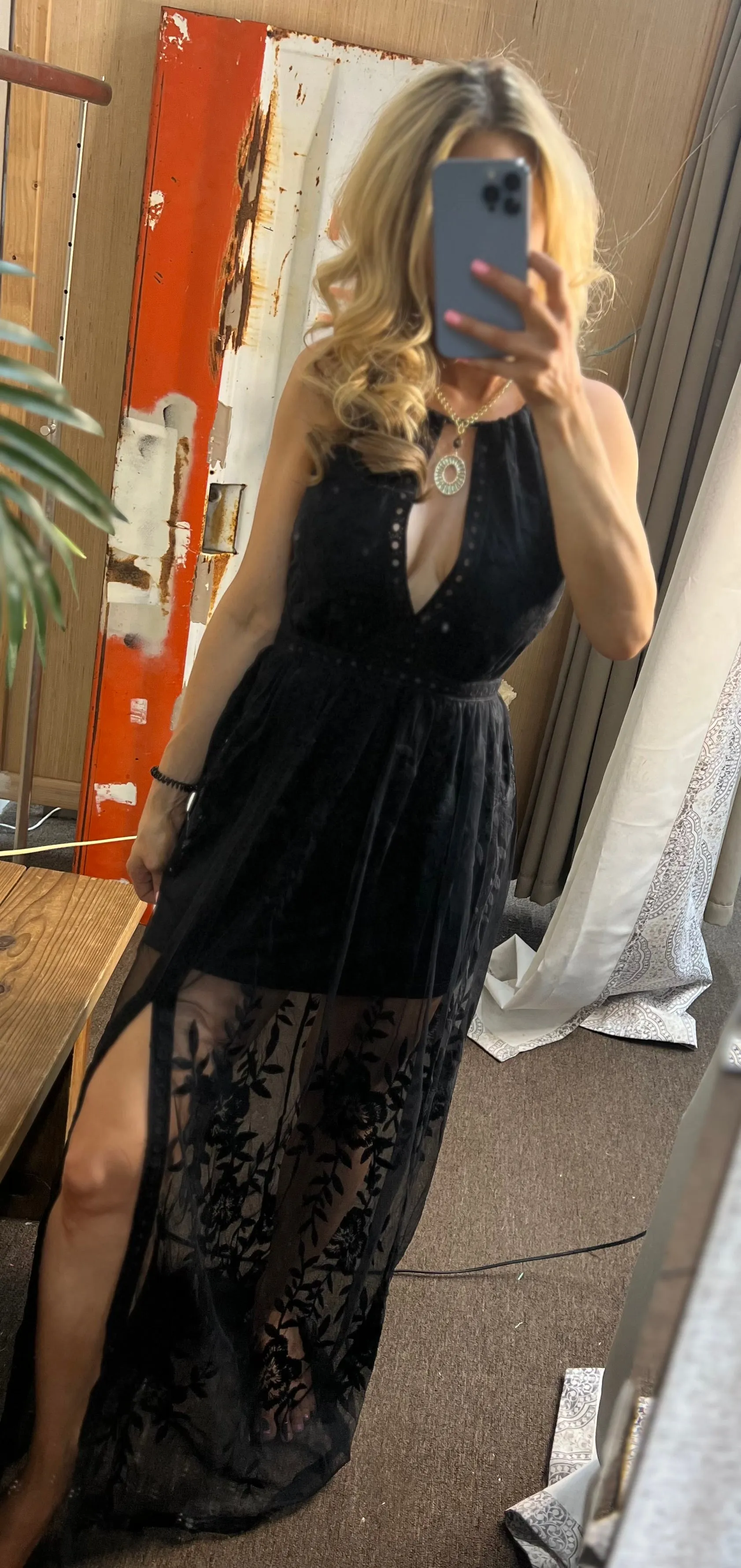 Harper Halter Lace Dress