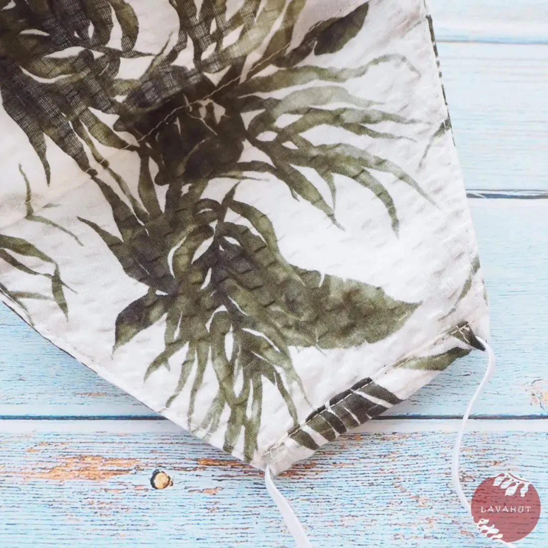 Hawaiian Face Mask • Green Pili Grass