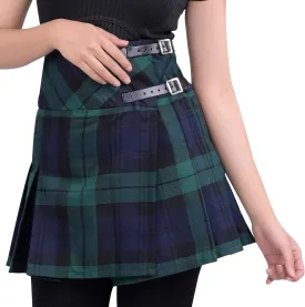 Highland Redstone Women's Skirt Plaid Tartan Mini Kilt Skirt in Traditional Touch
