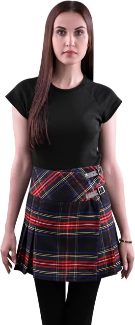 Highland Redstone Women's Skirt Plaid Tartan Mini Kilt Skirt in Traditional Touch