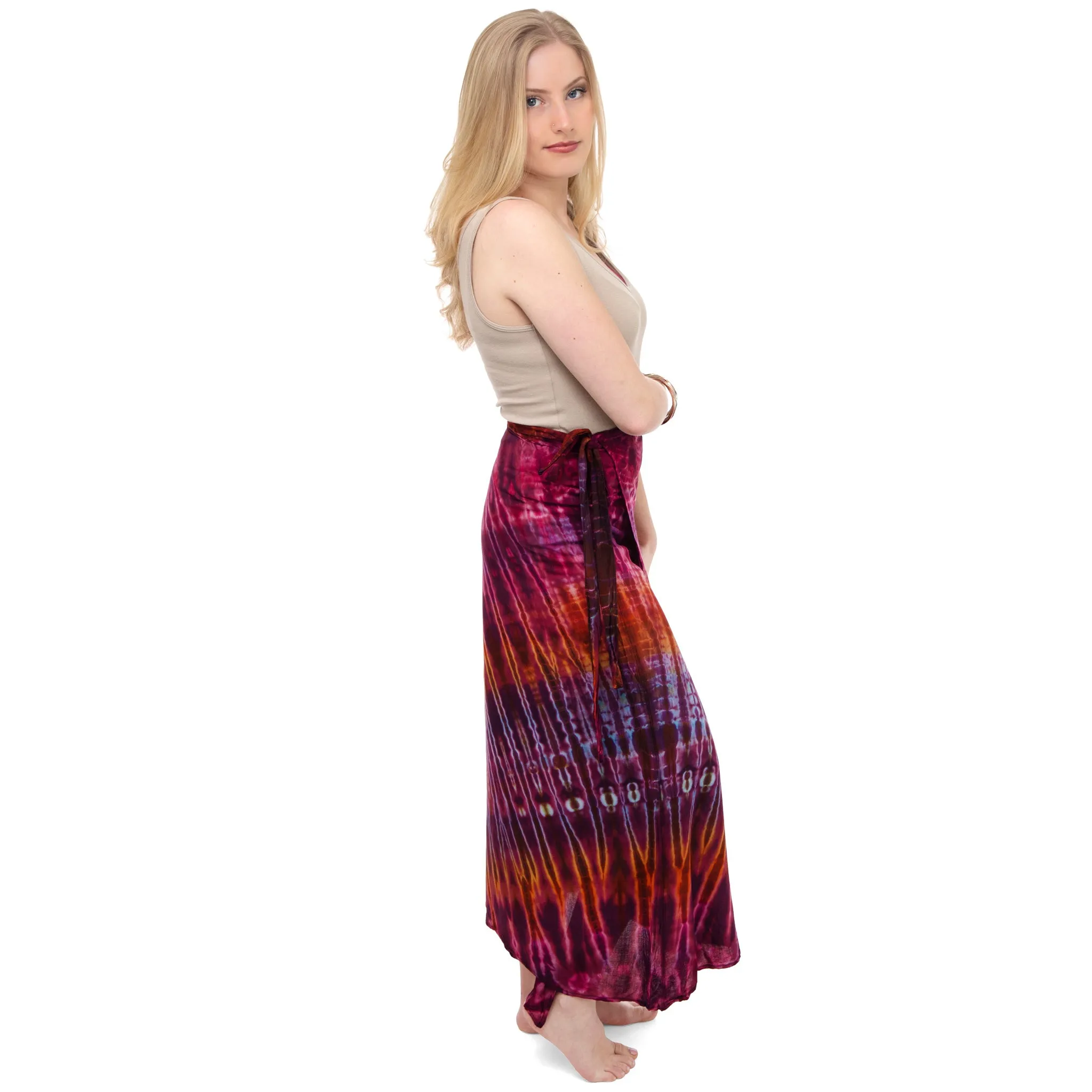 Hippie at Heart Tie Dye Wrap Skirt