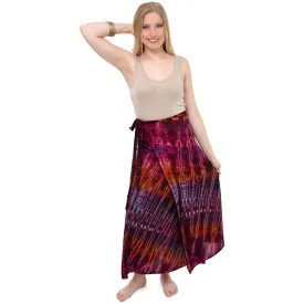 Hippie at Heart Tie Dye Wrap Skirt