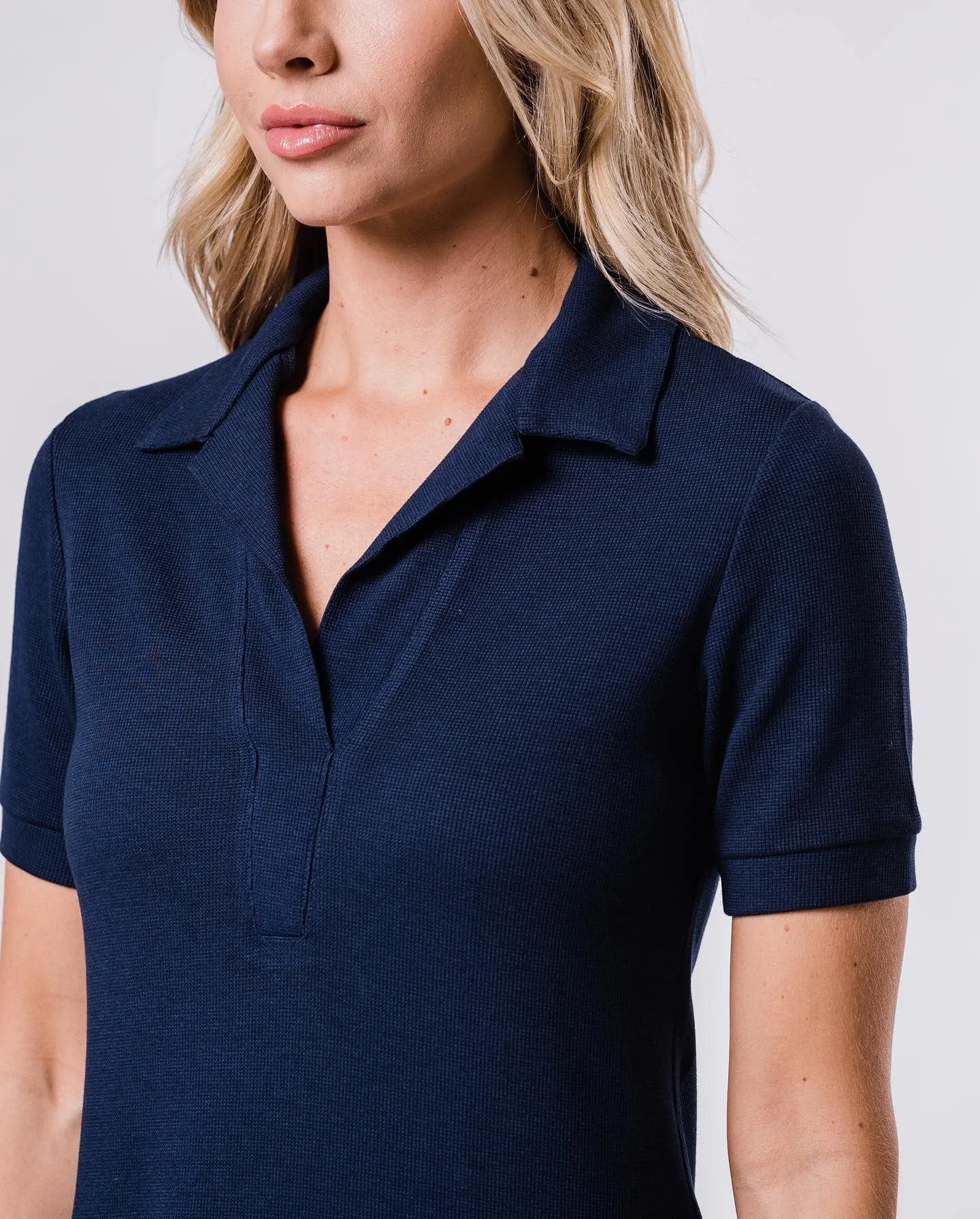 Katherine Collared Dress - Marine