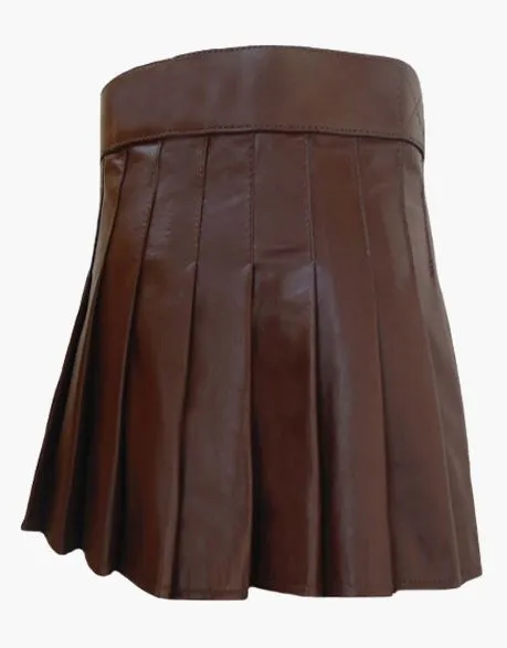 KILT WITH BROWN LEATHER