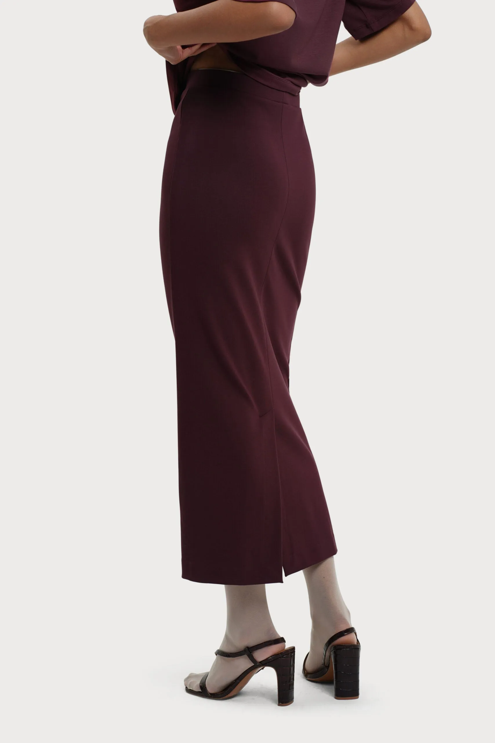 Lala Skirt Wine Red