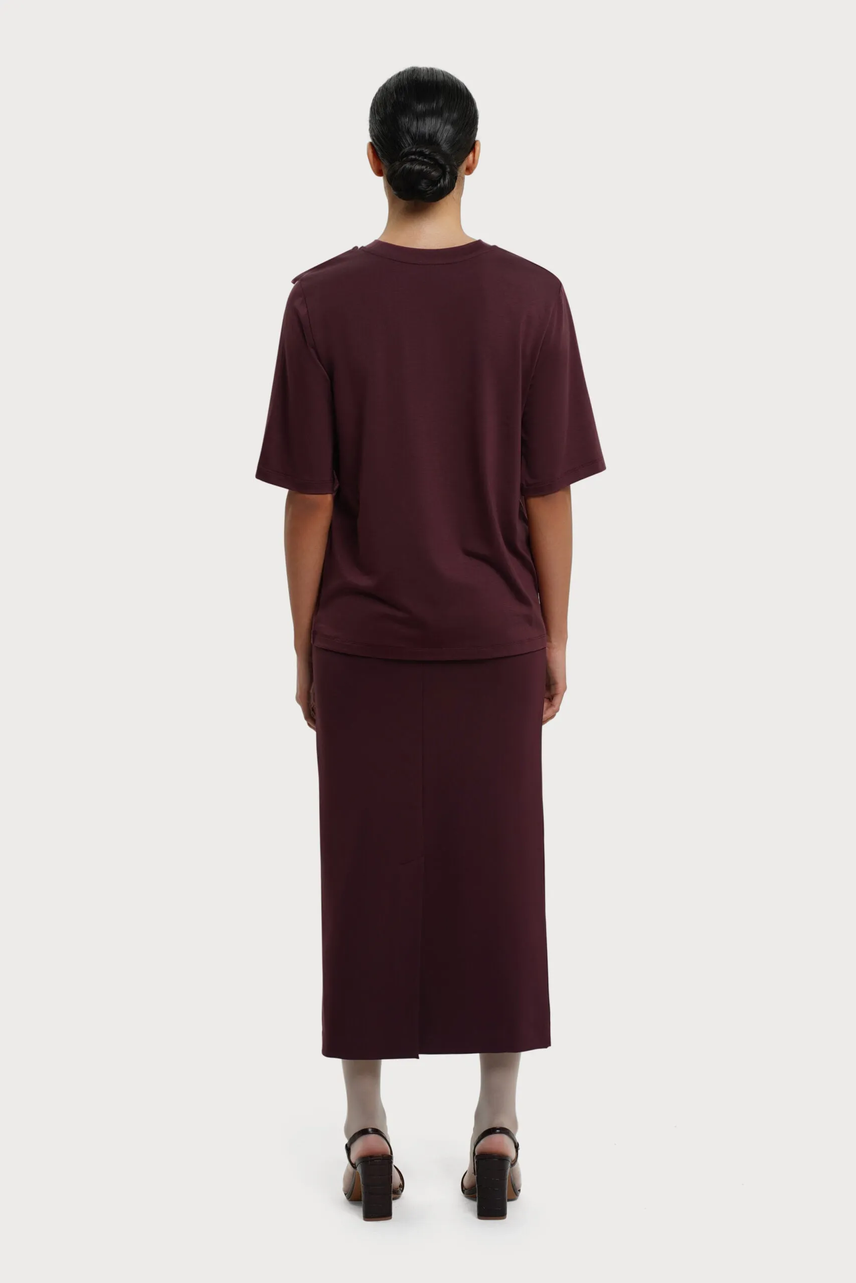 Lala Skirt Wine Red