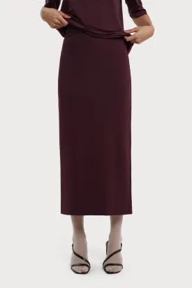 Lala Skirt Wine Red