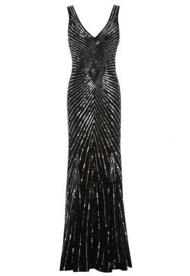 LBD Lily Beaded Dress in Black