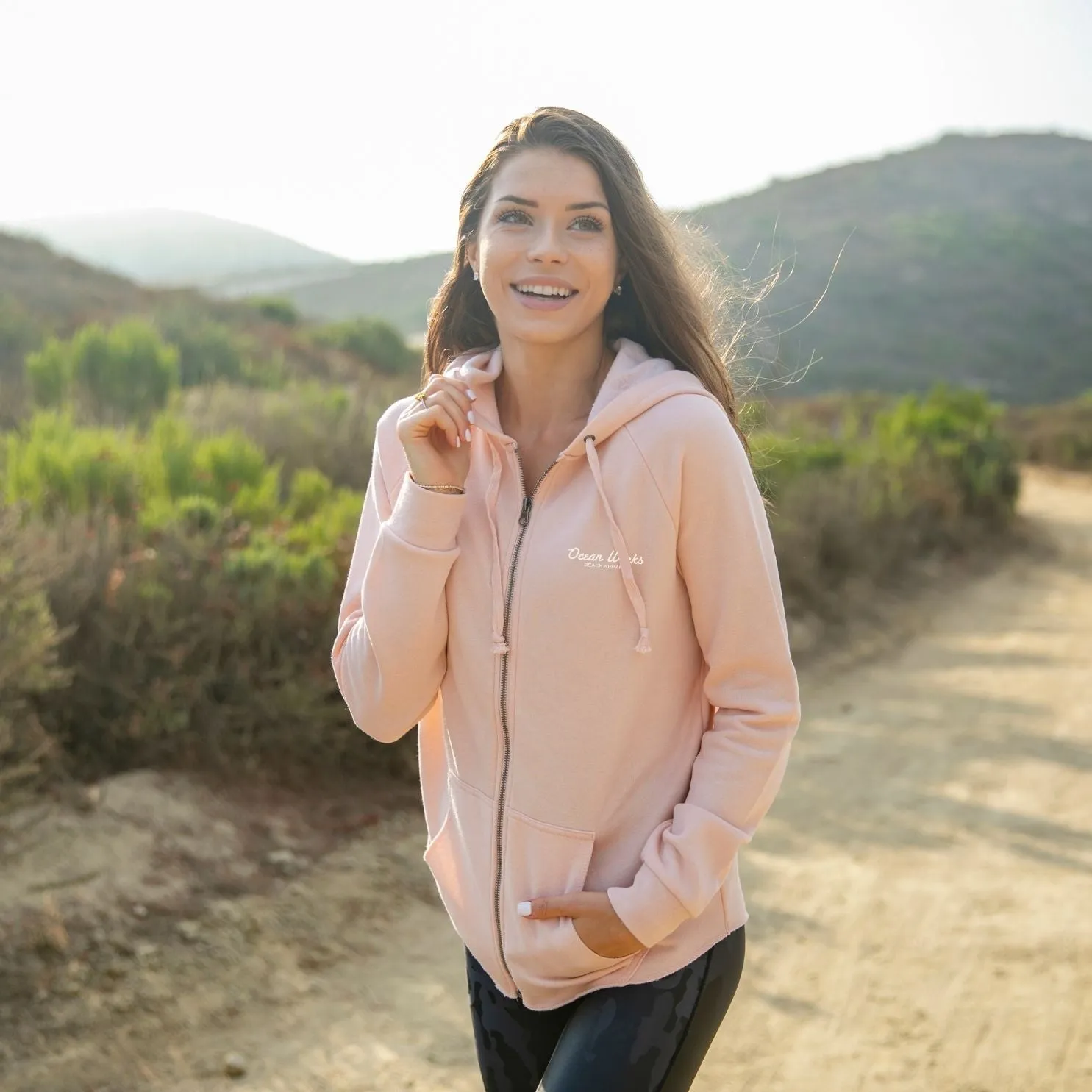 Lightweight Coastal Soft Zip up Hoodie