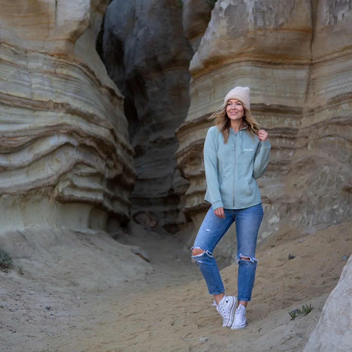 Lightweight Coastal Soft Zip up Hoodie