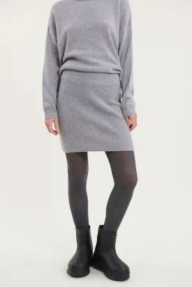 Lise Short Skirt - Light Grey Mel.