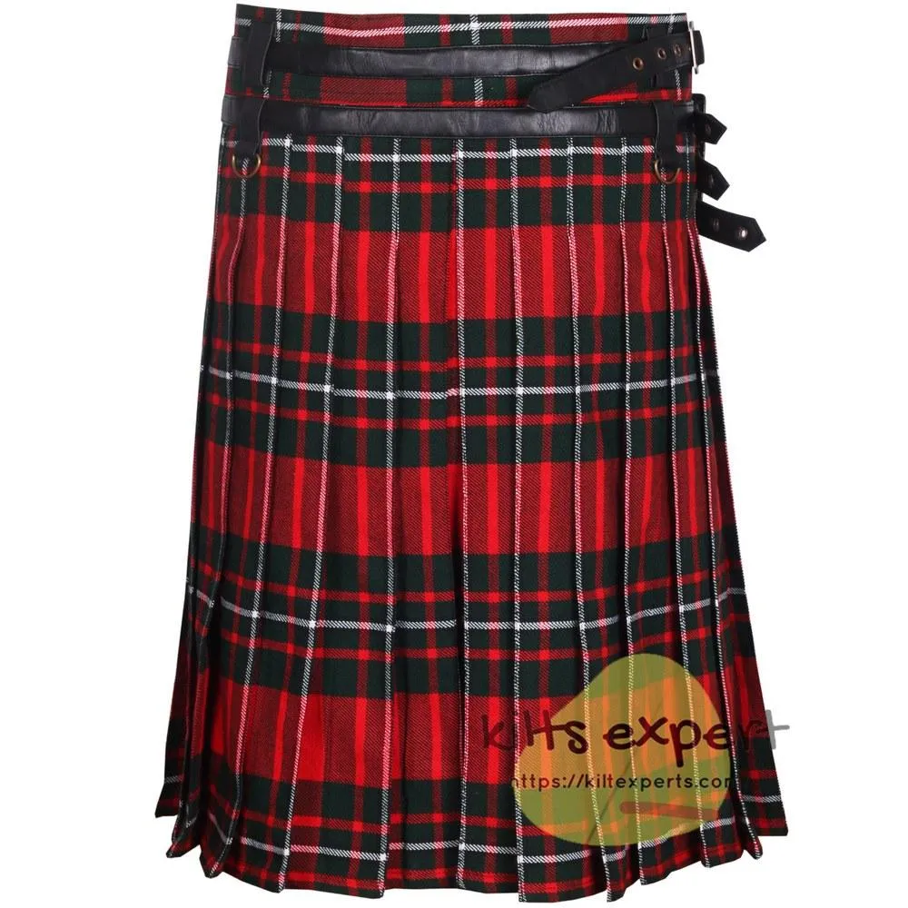 MacGregor tartan Modern Best Tartan Utility Kilt With Detachable Pockets