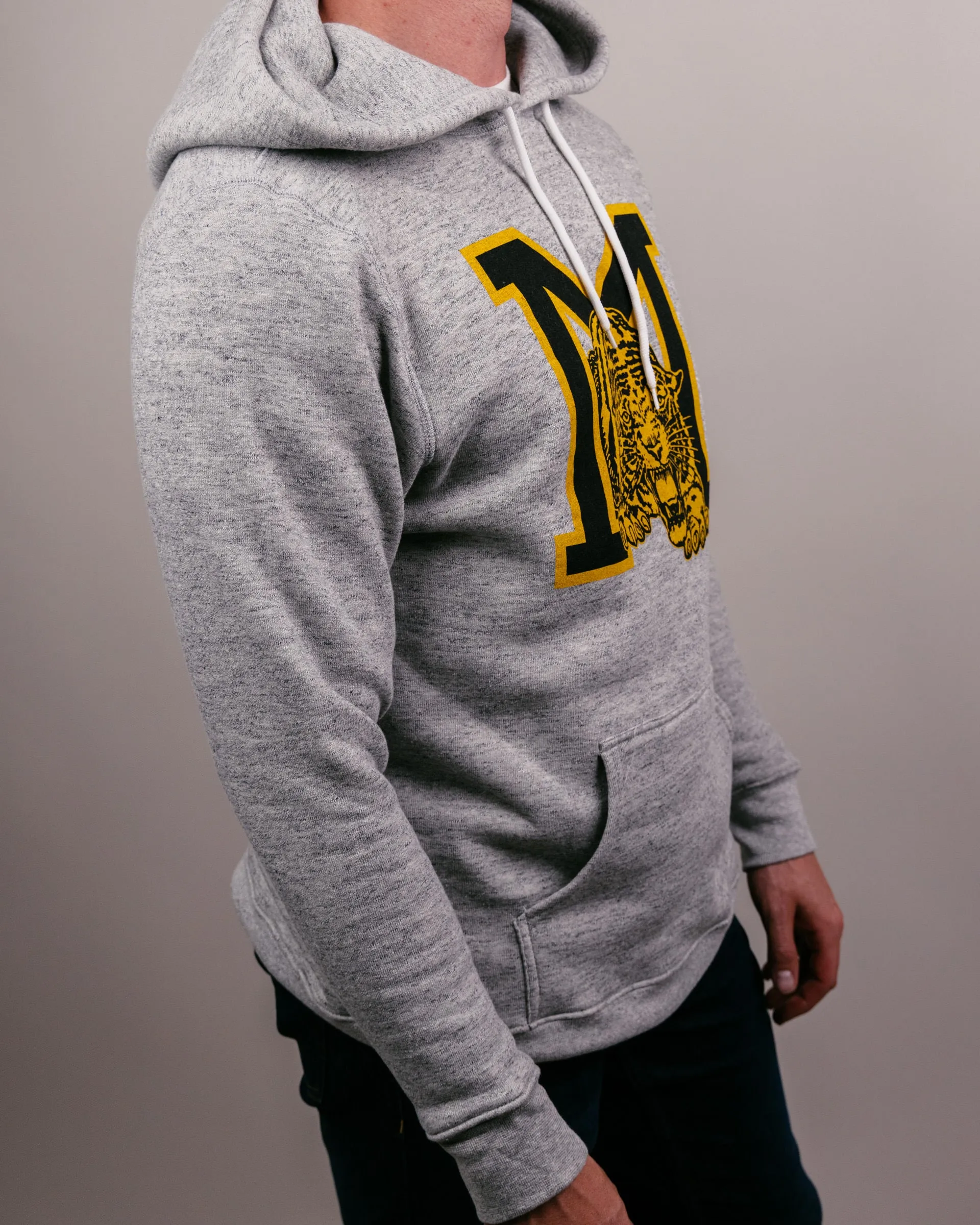 Missouri Tigers Monogram Athletic Grey Hoodie