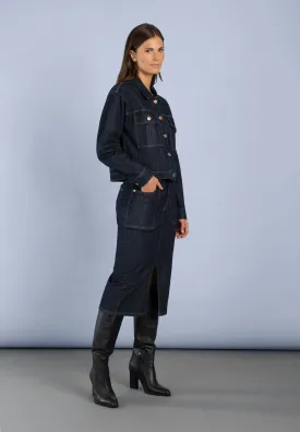 More & More Denim Skirt Dark Denim