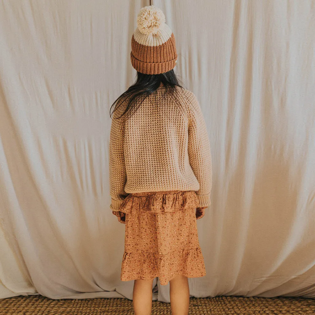 Mütze Pom Pom Bi Cocoa
