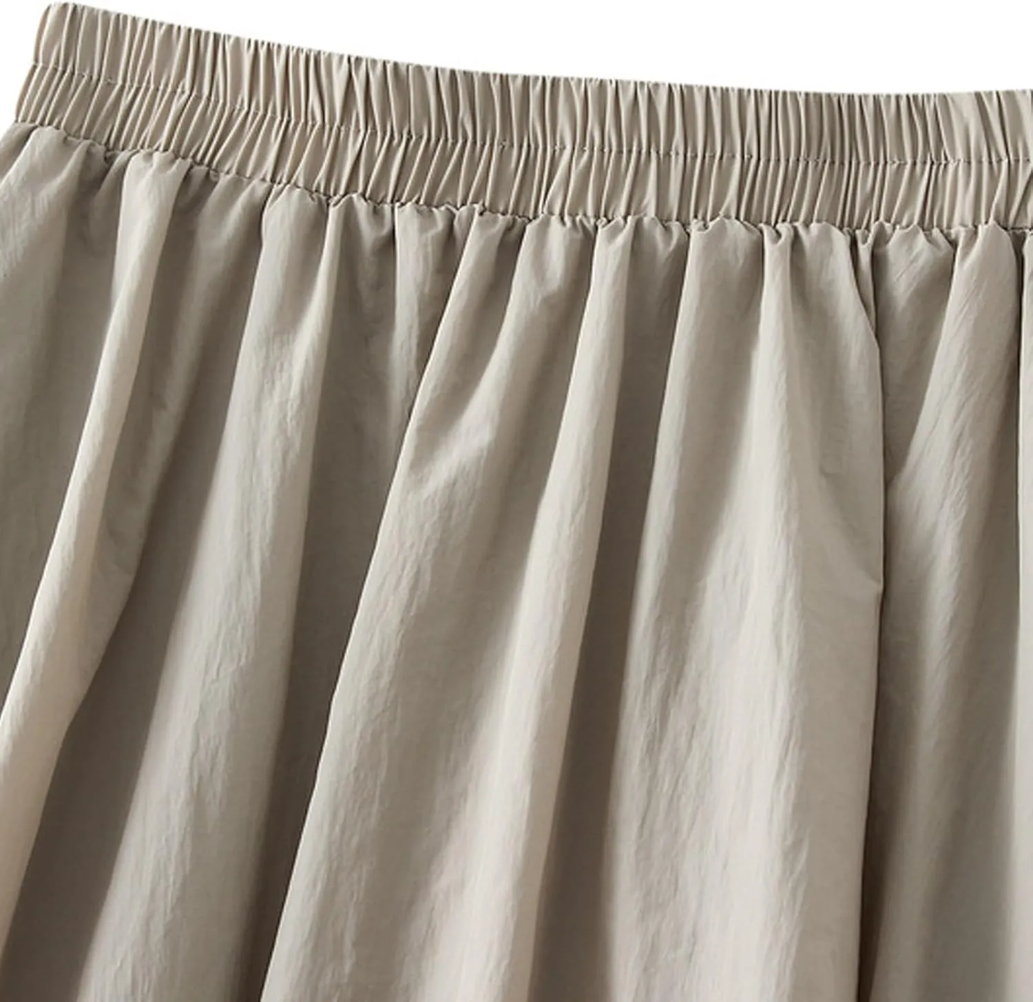 Oplxuo Women Y2K Bubble Maxi Skirt Elastic High Waisted Pleated Flowy A Line Long Puff Skirts Ruffle Hem Balloon Skirts