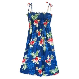 Passion Navy Blue Moonkiss Hawaiian Dress