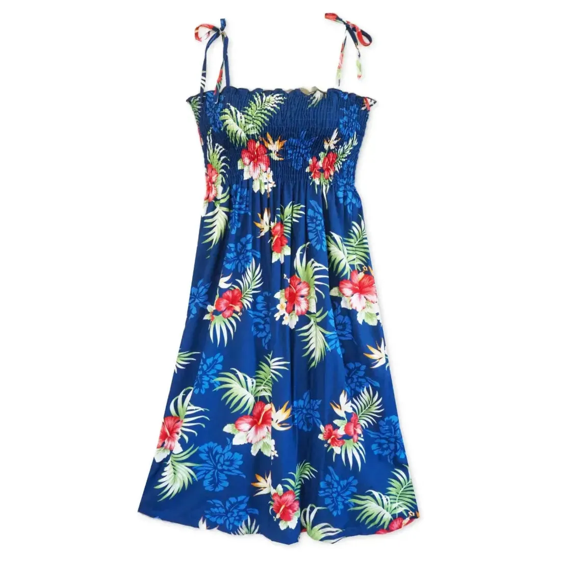 Passion Navy Blue Moonkiss Hawaiian Dress