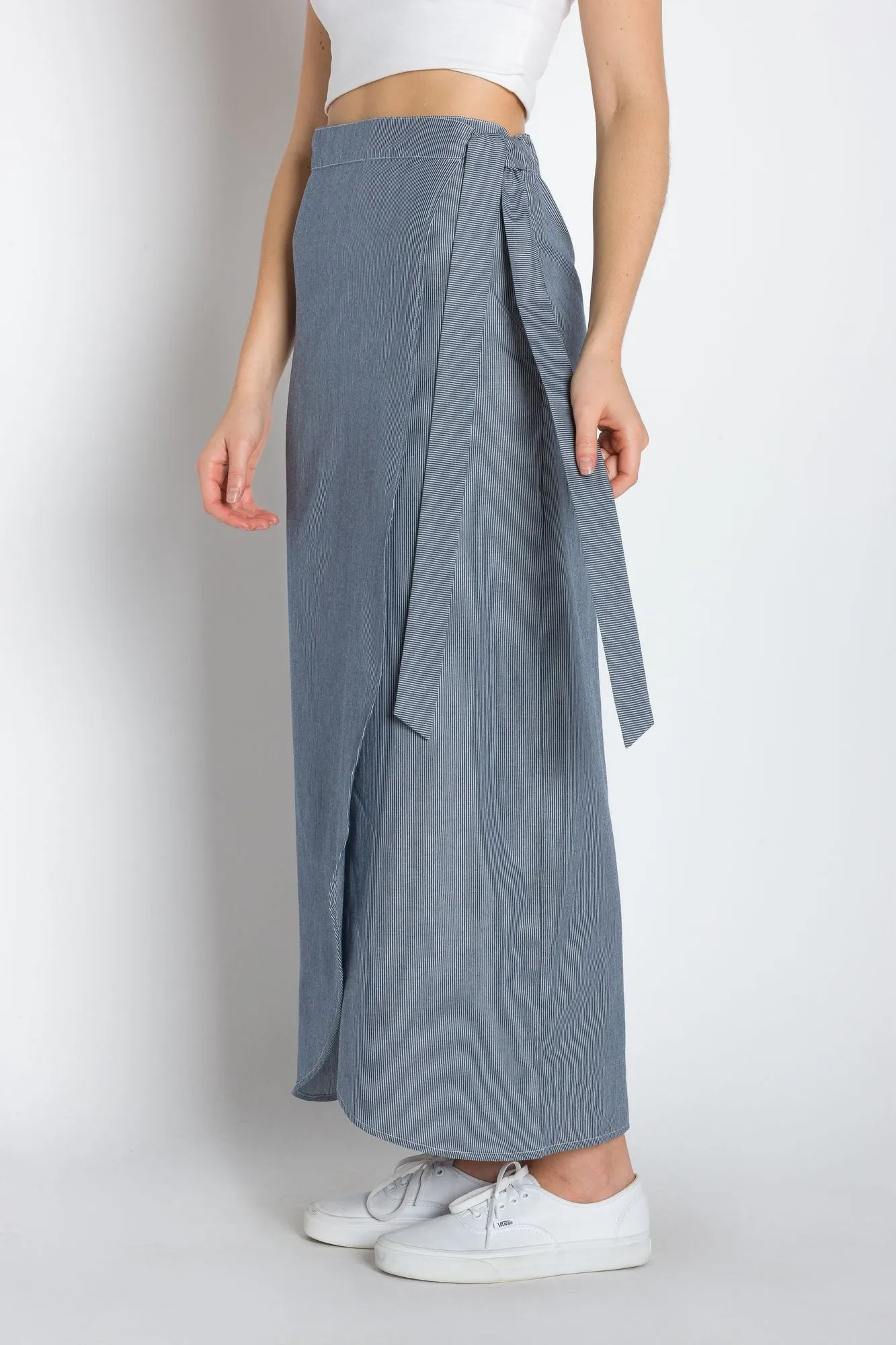 Patricia | Women's Calf Length Woven Wrap Skirt