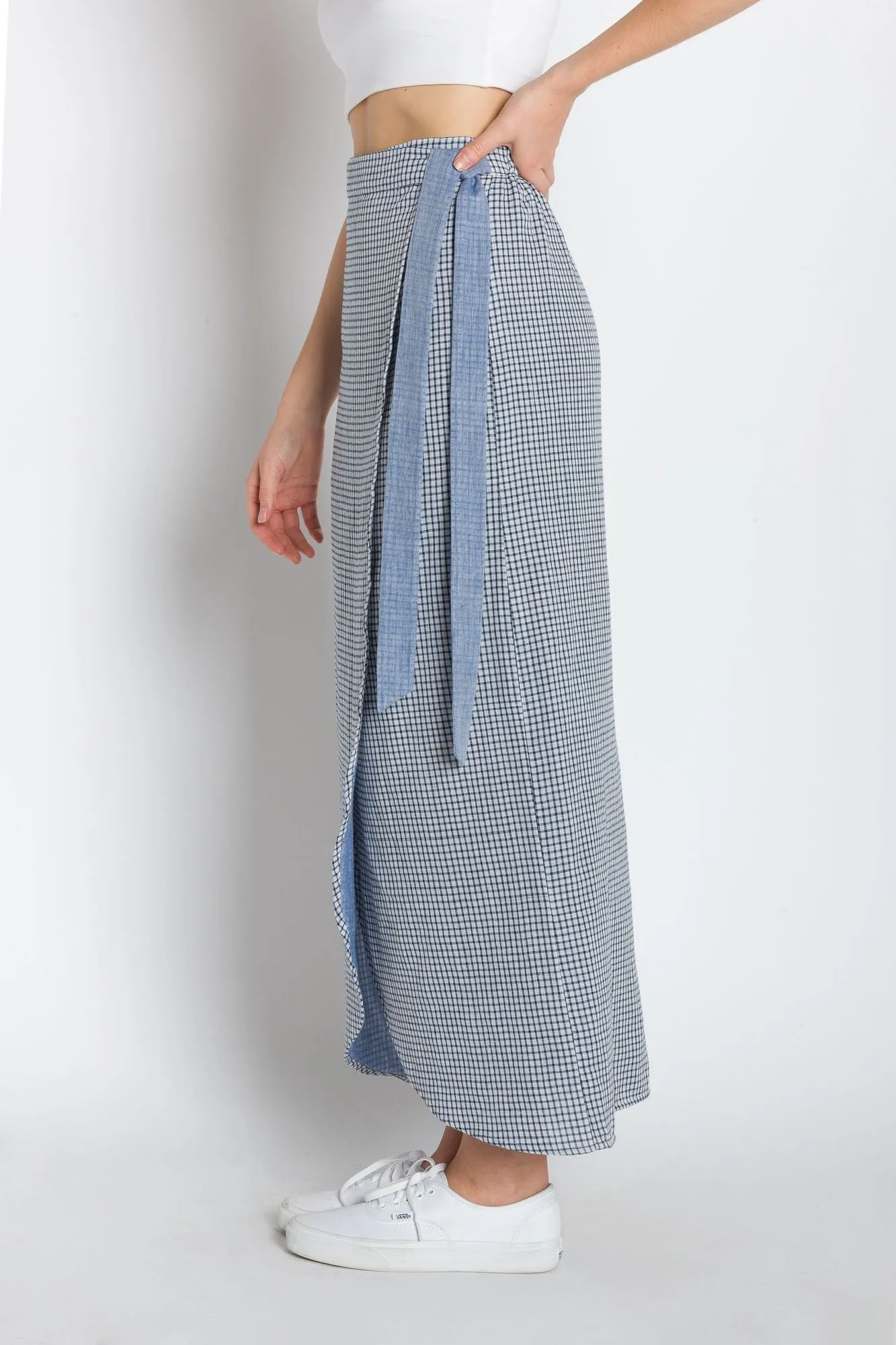 Patricia | Women's Calf Length Woven Wrap Skirt