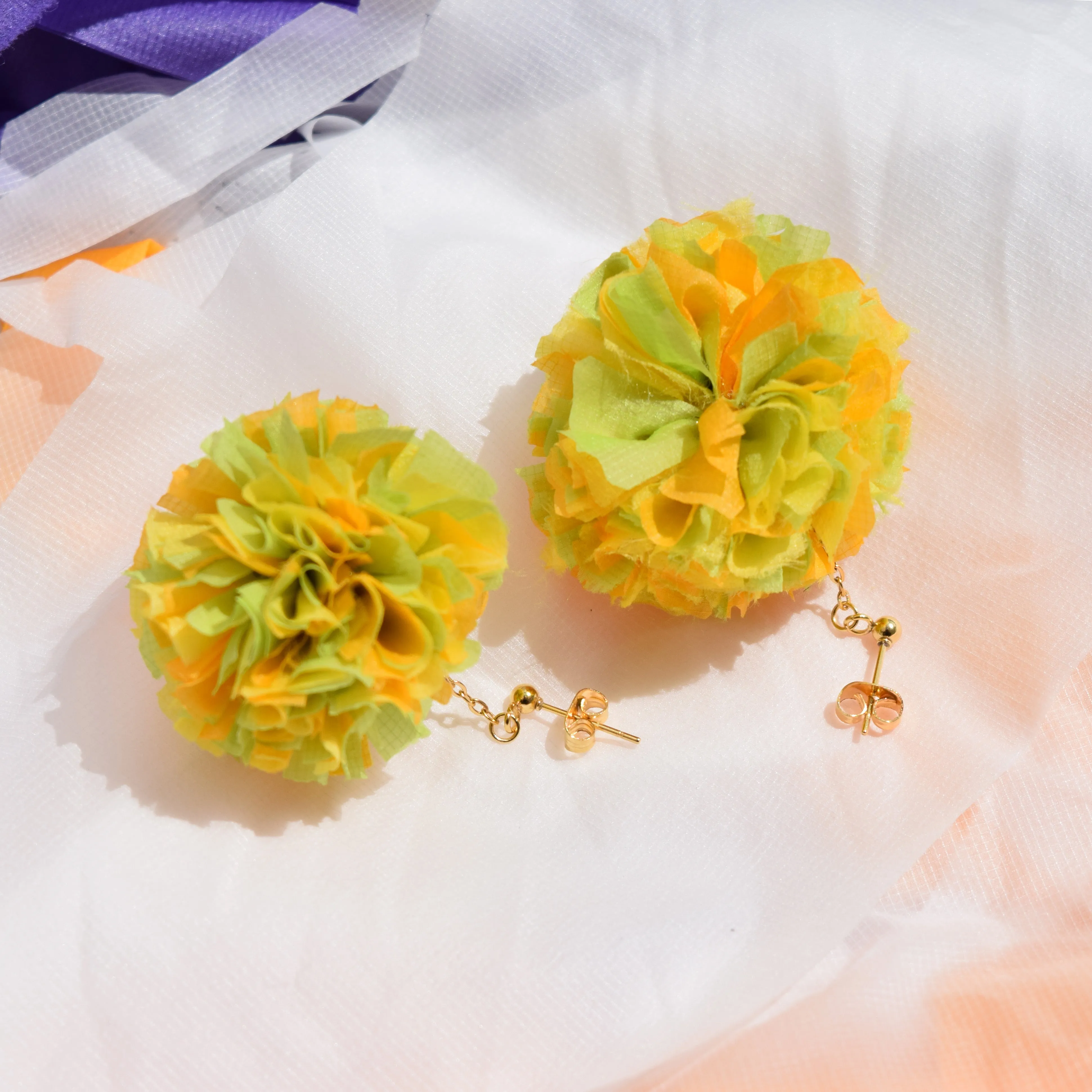 POMPON EARRING＆ PIERCED