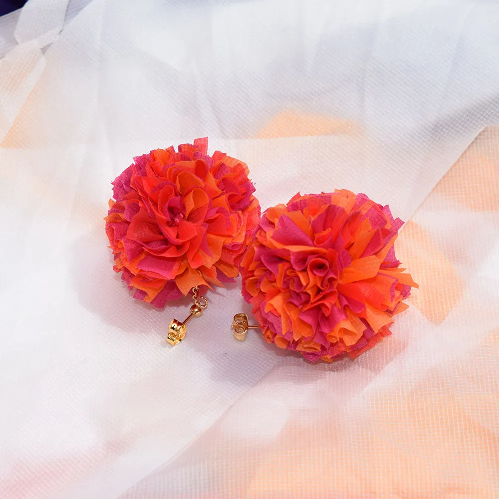 POMPON EARRING＆ PIERCED