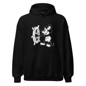 Retro Hoodie Early Cartoon Of Famous Animated Mouse Ultra Soft Blended Cotton Pulover