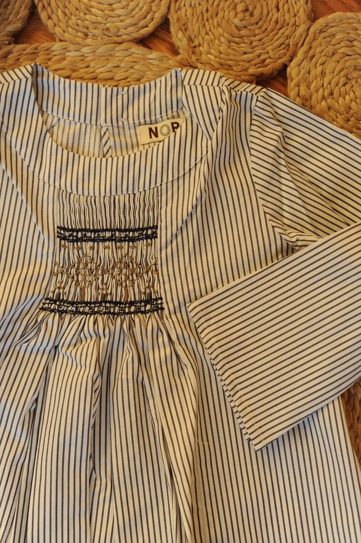 Rosemary Smocked Top Stripes