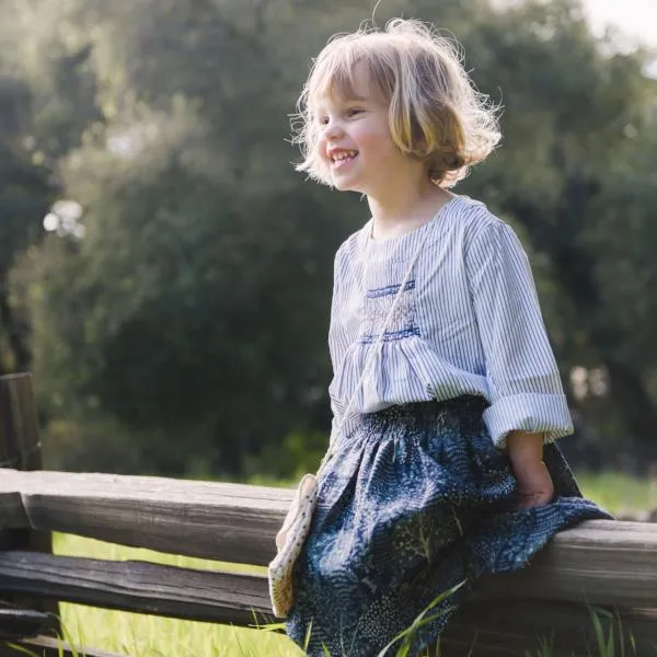 Rosemary Smocked Top Stripes