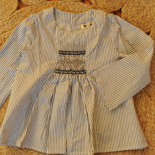 Rosemary Smocked Top Stripes