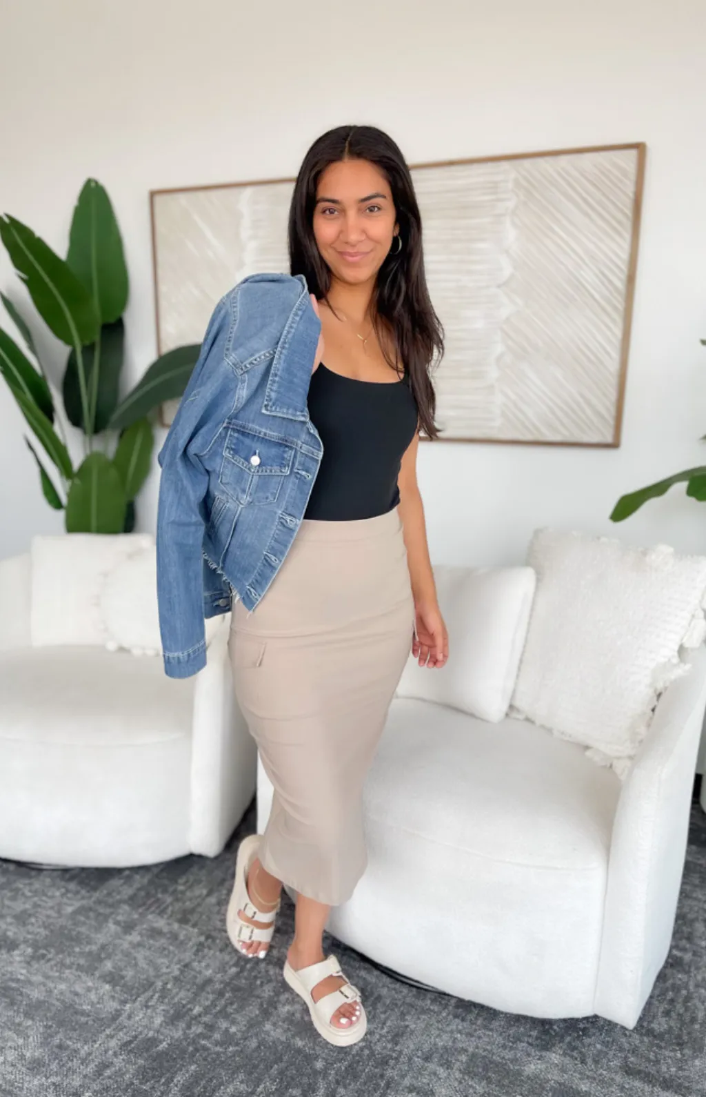 Samantha Cargo Midi Skirt
