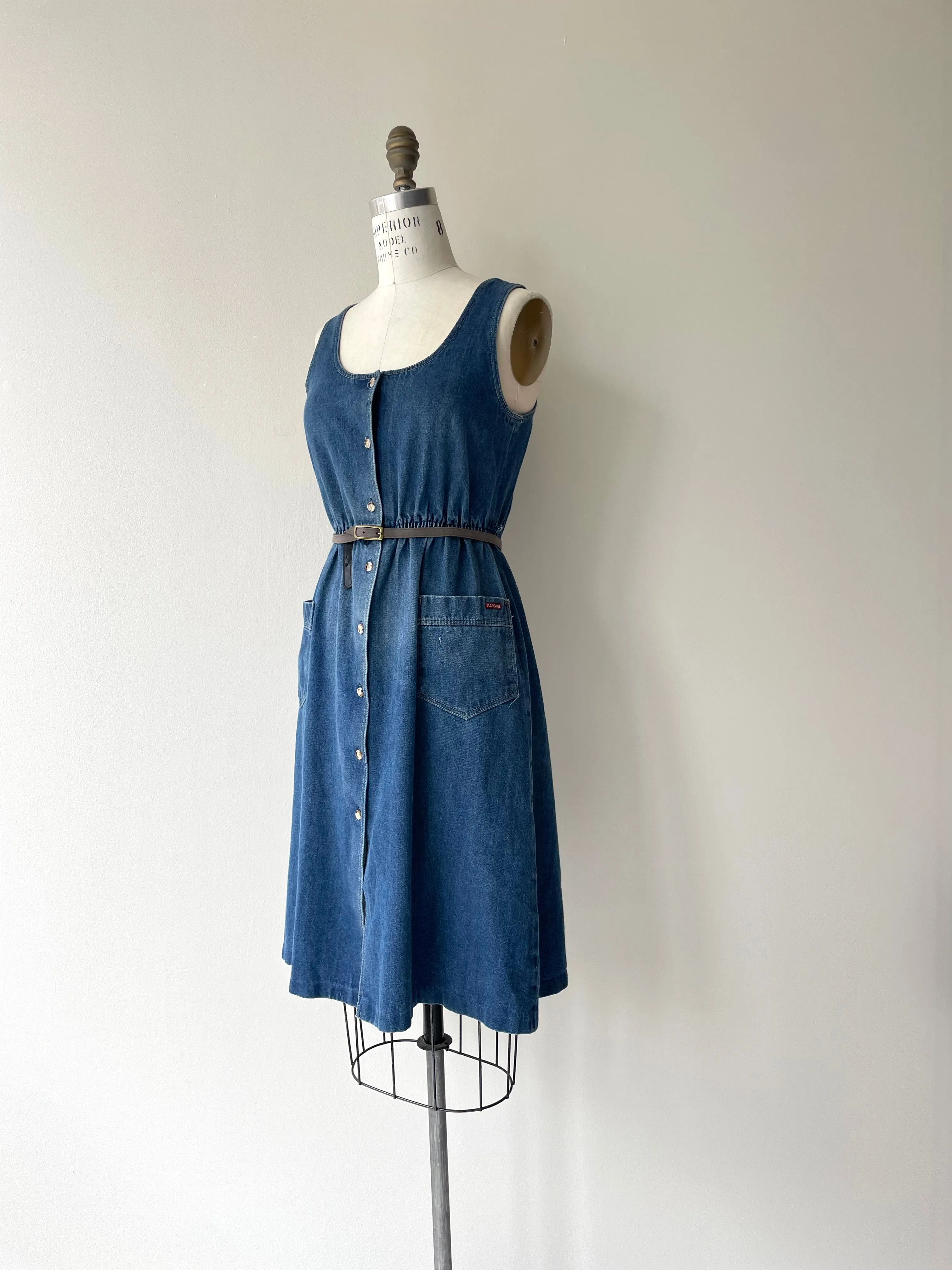 Sasson Denim Jumper Dress | 1970