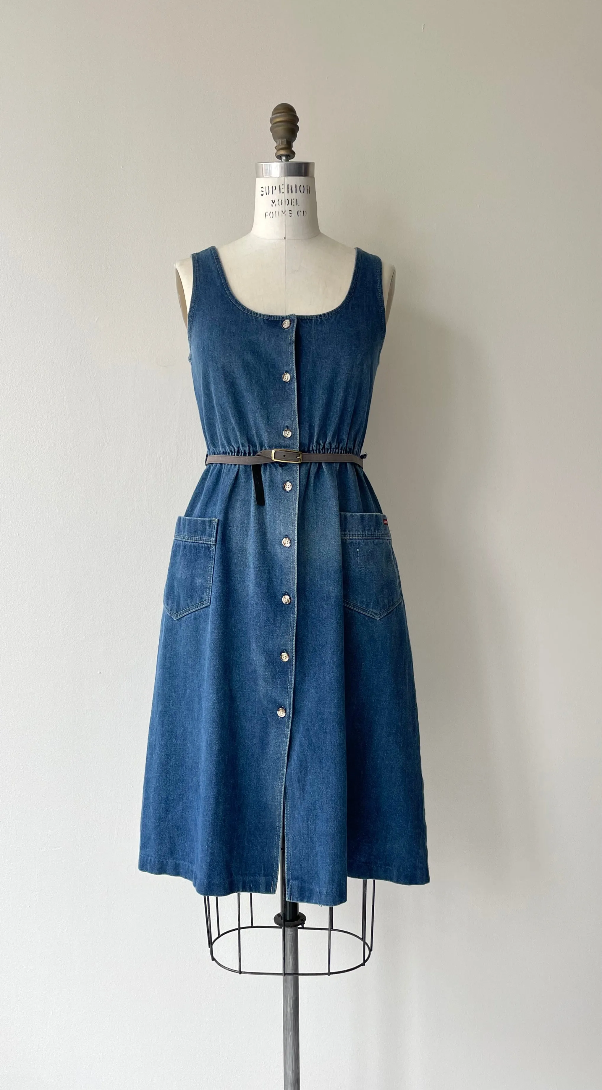 Sasson Denim Jumper Dress | 1970