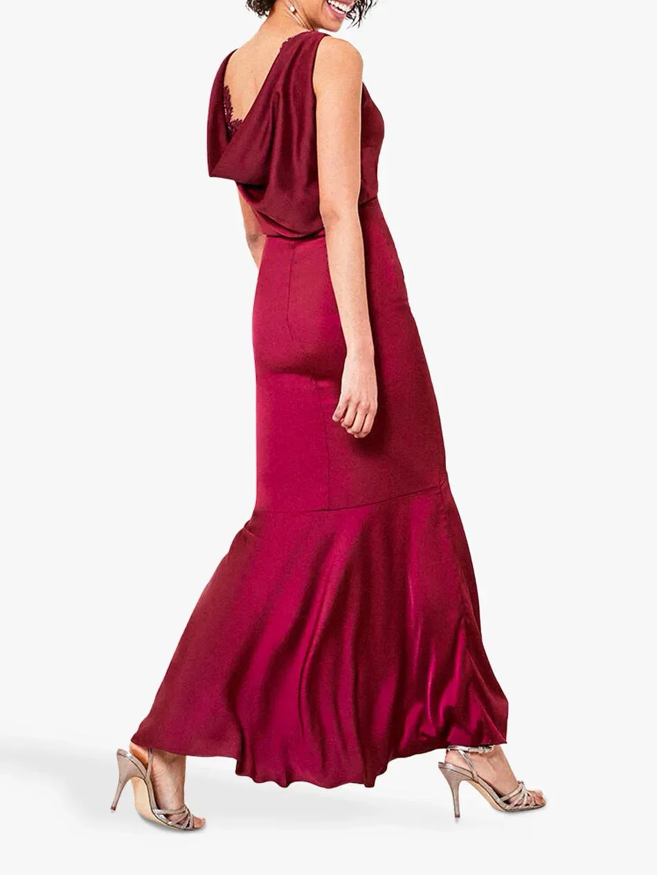 Satin Mermaid Maxi Dress