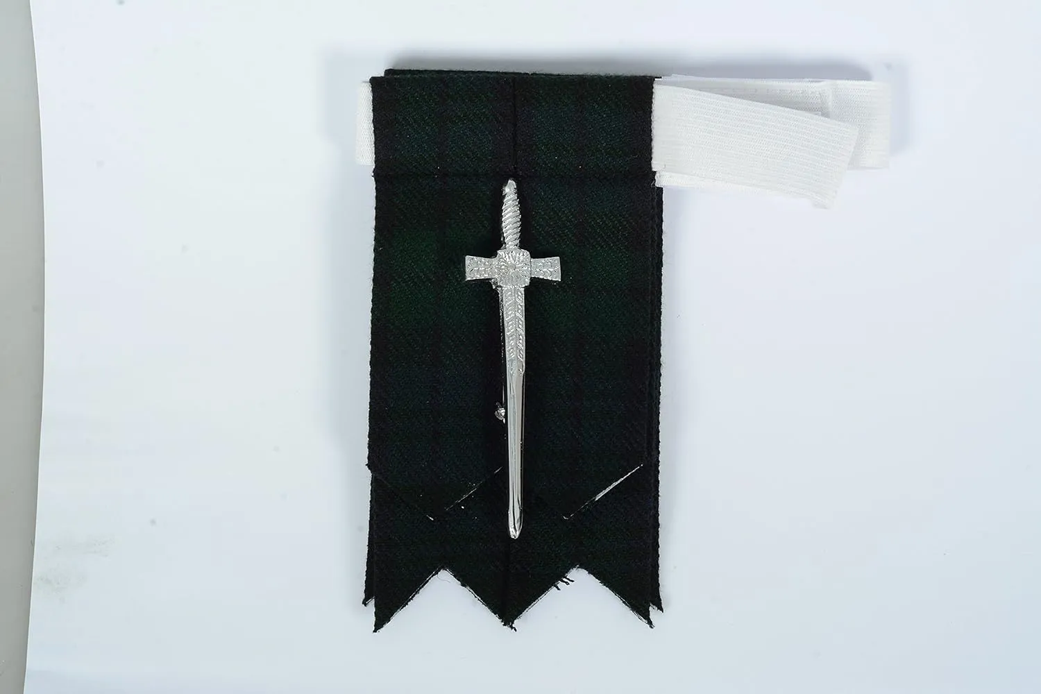 Scottish Black Watch Tartan Kilt FREE Flashes & Kilt Pin