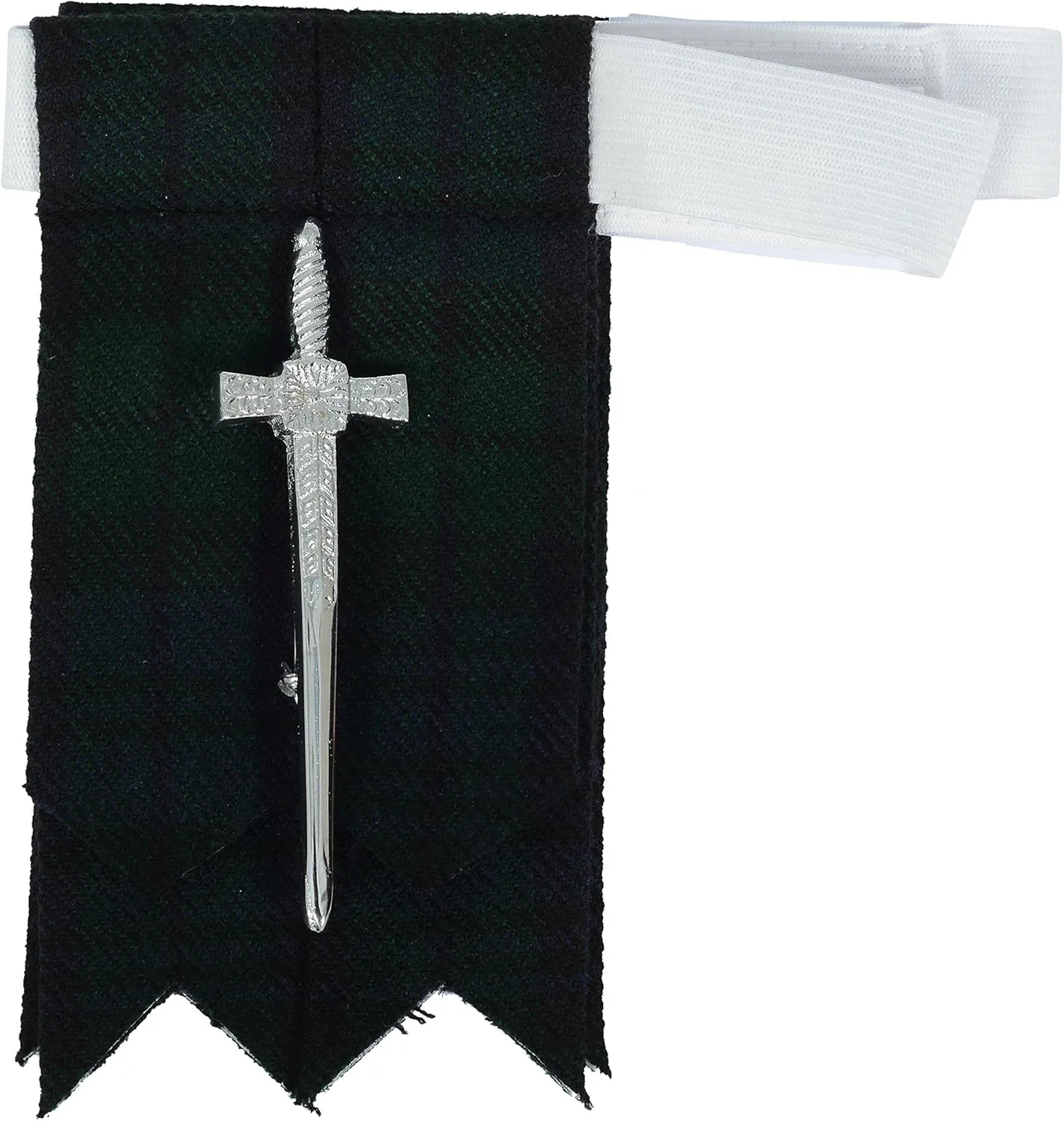 Scottish Black Watch Tartan Kilt FREE Flashes & Kilt Pin