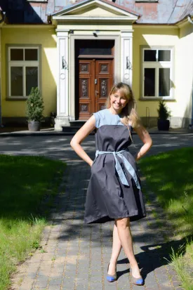 Short sleeve Cute Summer Grey Cotton Dress
