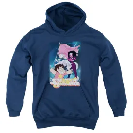 Steven Universe Crystal Gem Flag Youth Navy Hoodie