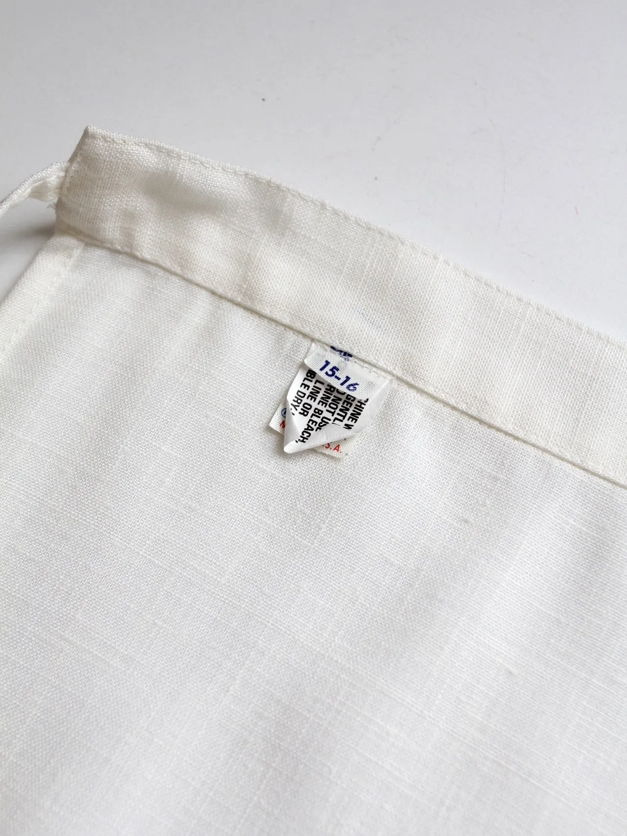 vintage 70s white wrap skirt