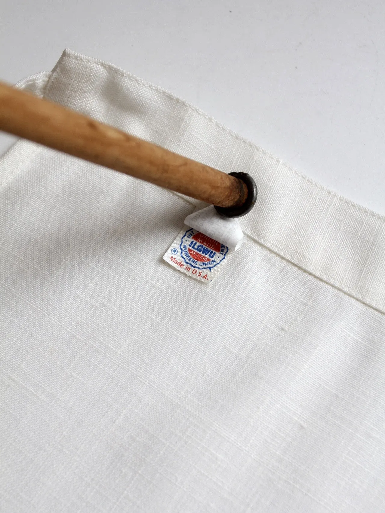 vintage 70s white wrap skirt